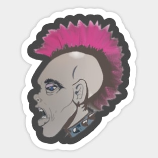 Punk Mohawk Sticker